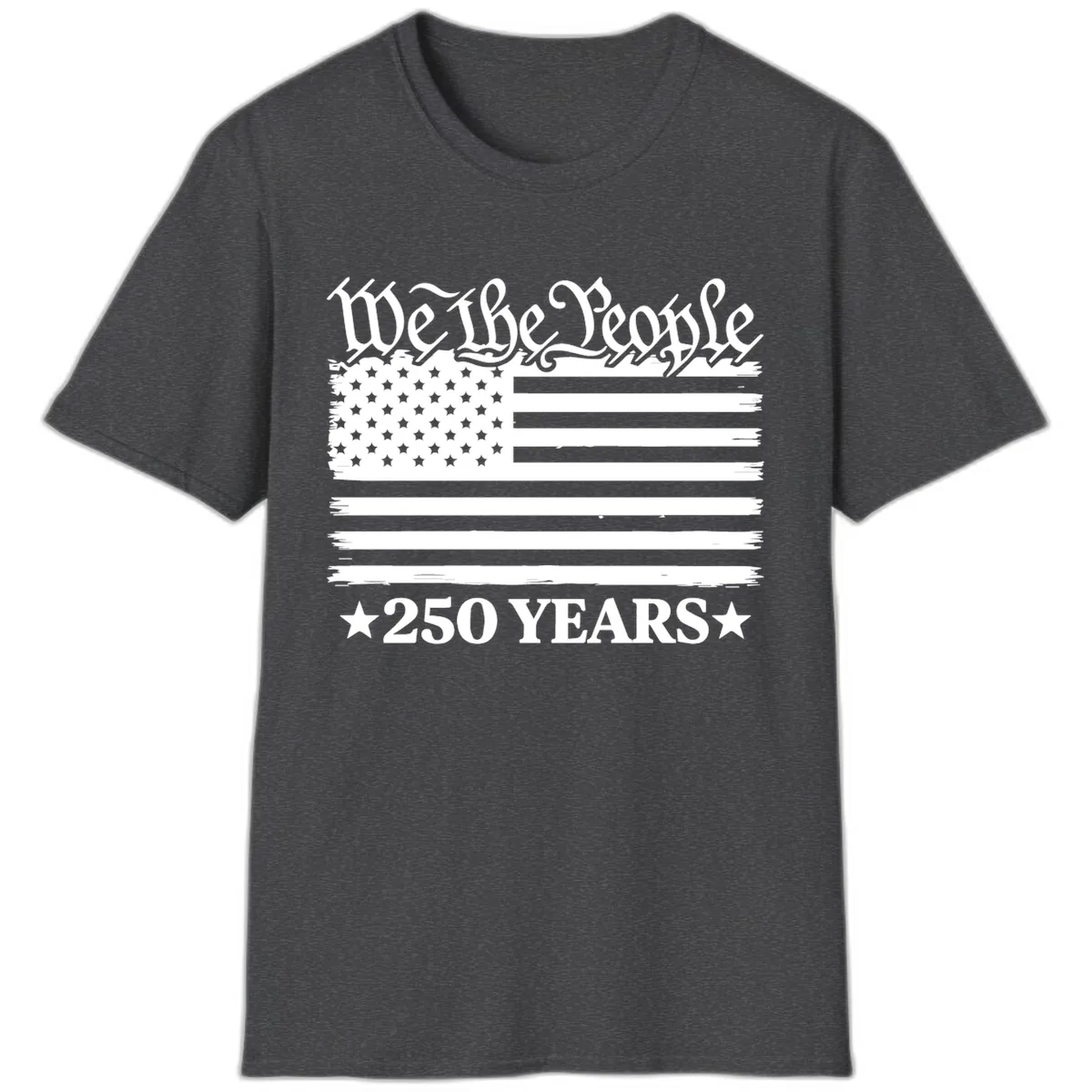 We The People 250 Years Celebration T-Shirt in Dark Heather