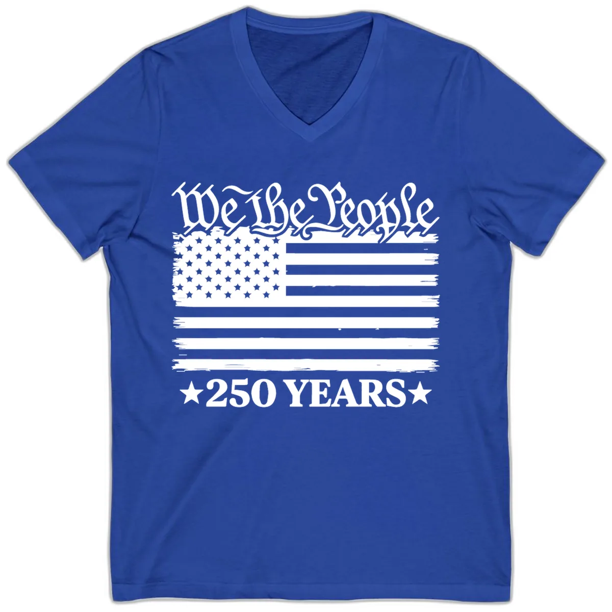 We The People 250 Years Celebration V-Neck in True Royal