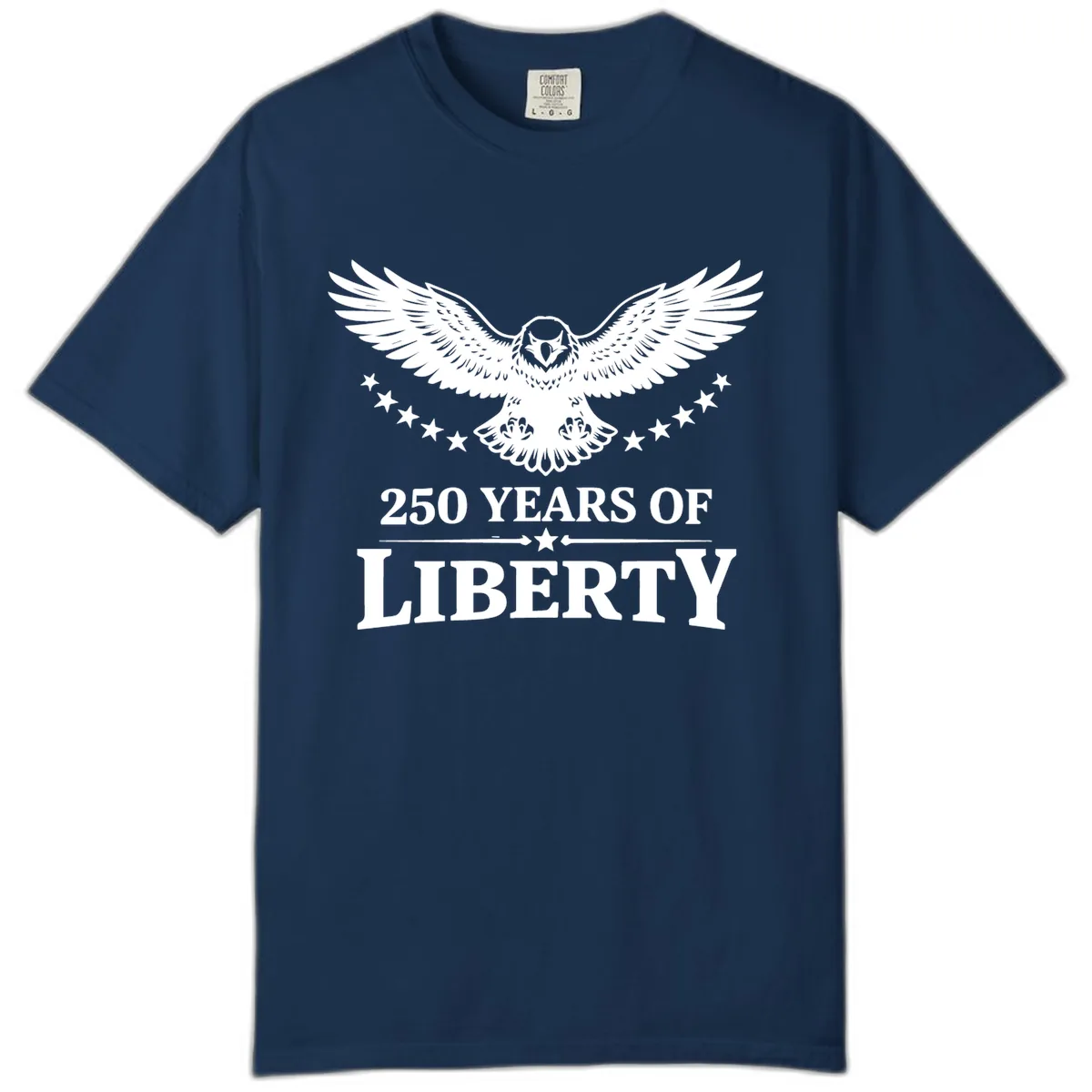 250 Years Of Liberty Eagle Celebration Comfort Color in Navy