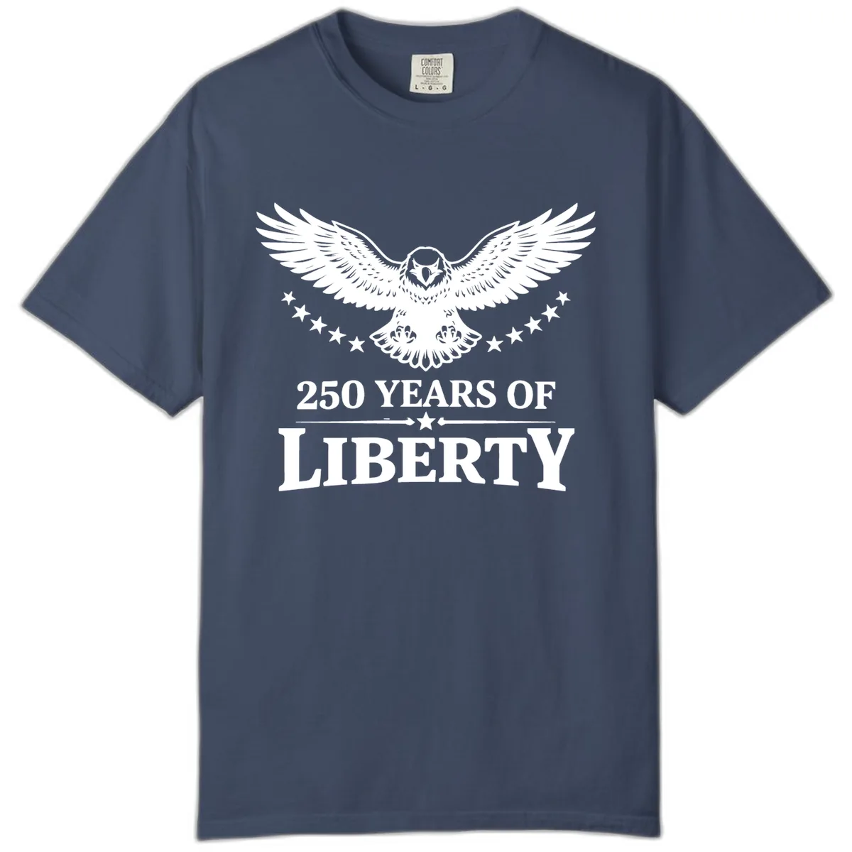 250 Years Of Liberty Eagle Celebration Comfort Color in Midnight