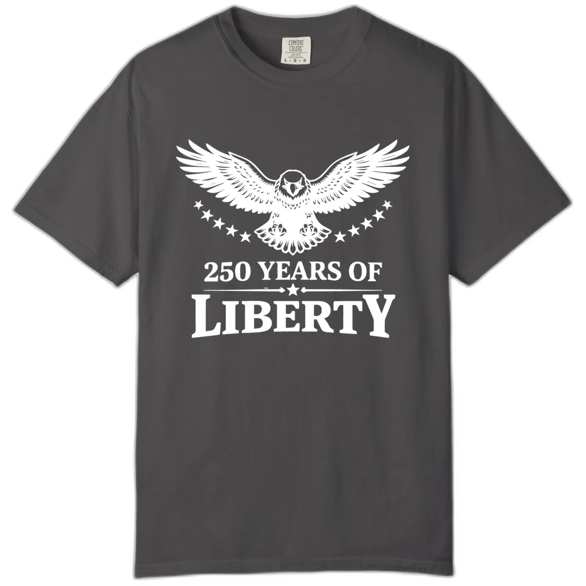 250 Years Of Liberty Eagle Celebration Comfort Color in Graphite