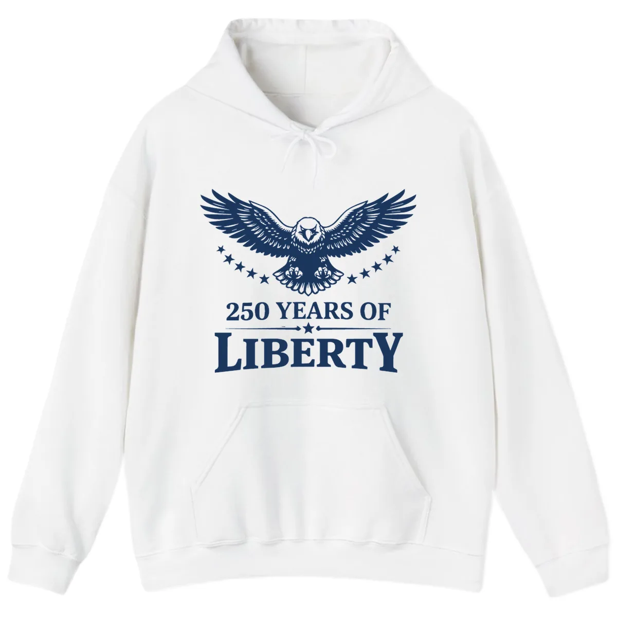 250 Years Of Liberty Eagle Celebration Hoodie in White