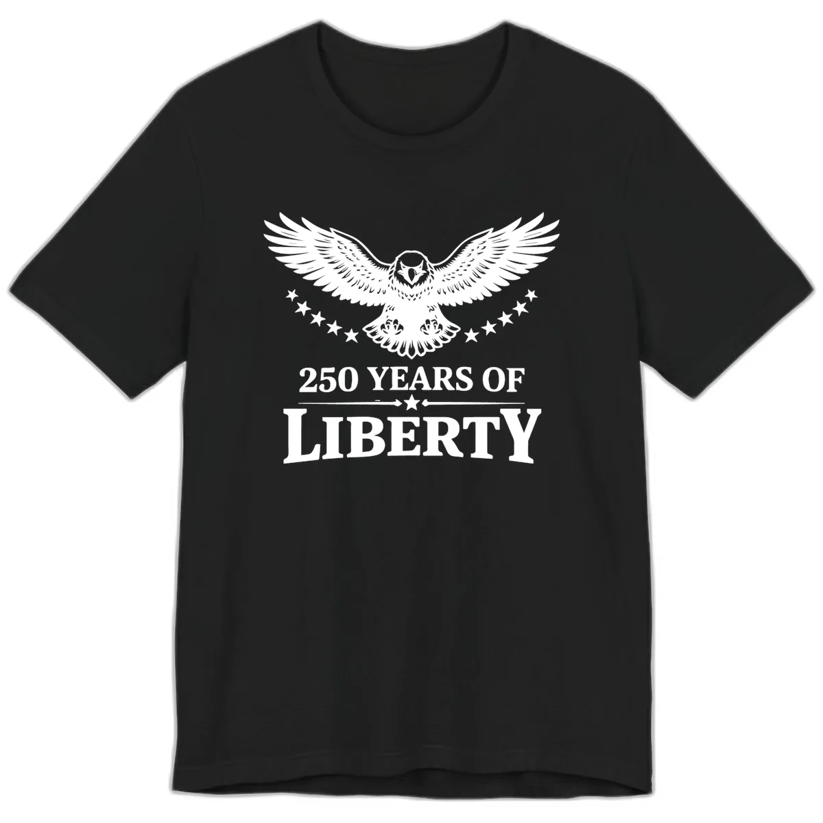 250 Years Of Liberty Eagle Celebration Premium T-Shirt in Black