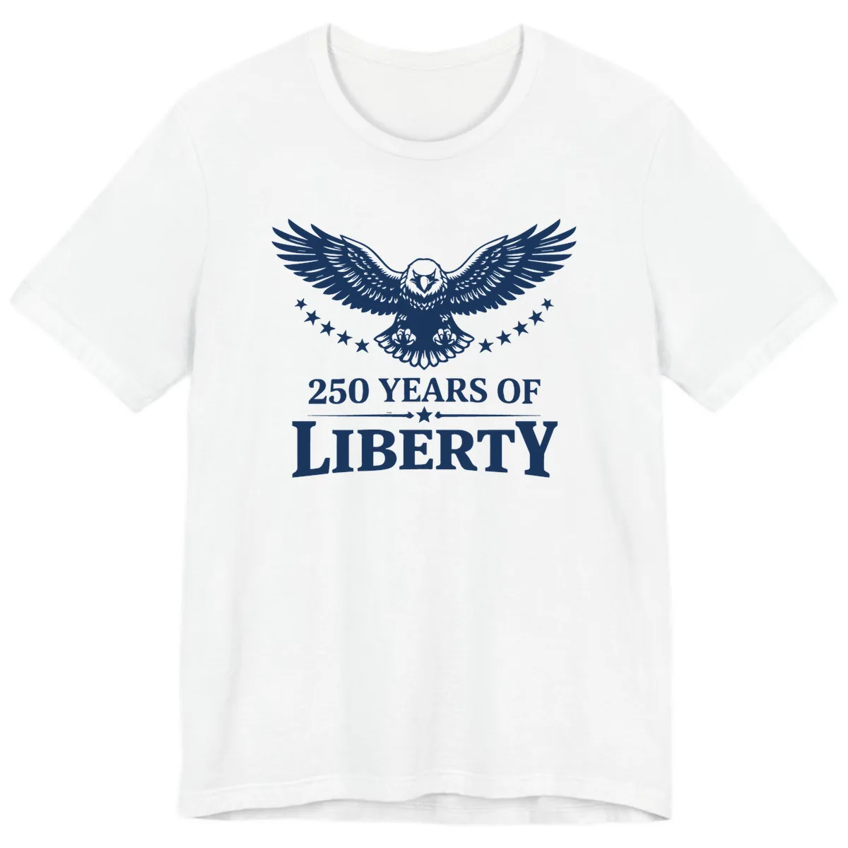 250 Years Of Liberty Eagle Celebration Premium T-Shirt in White