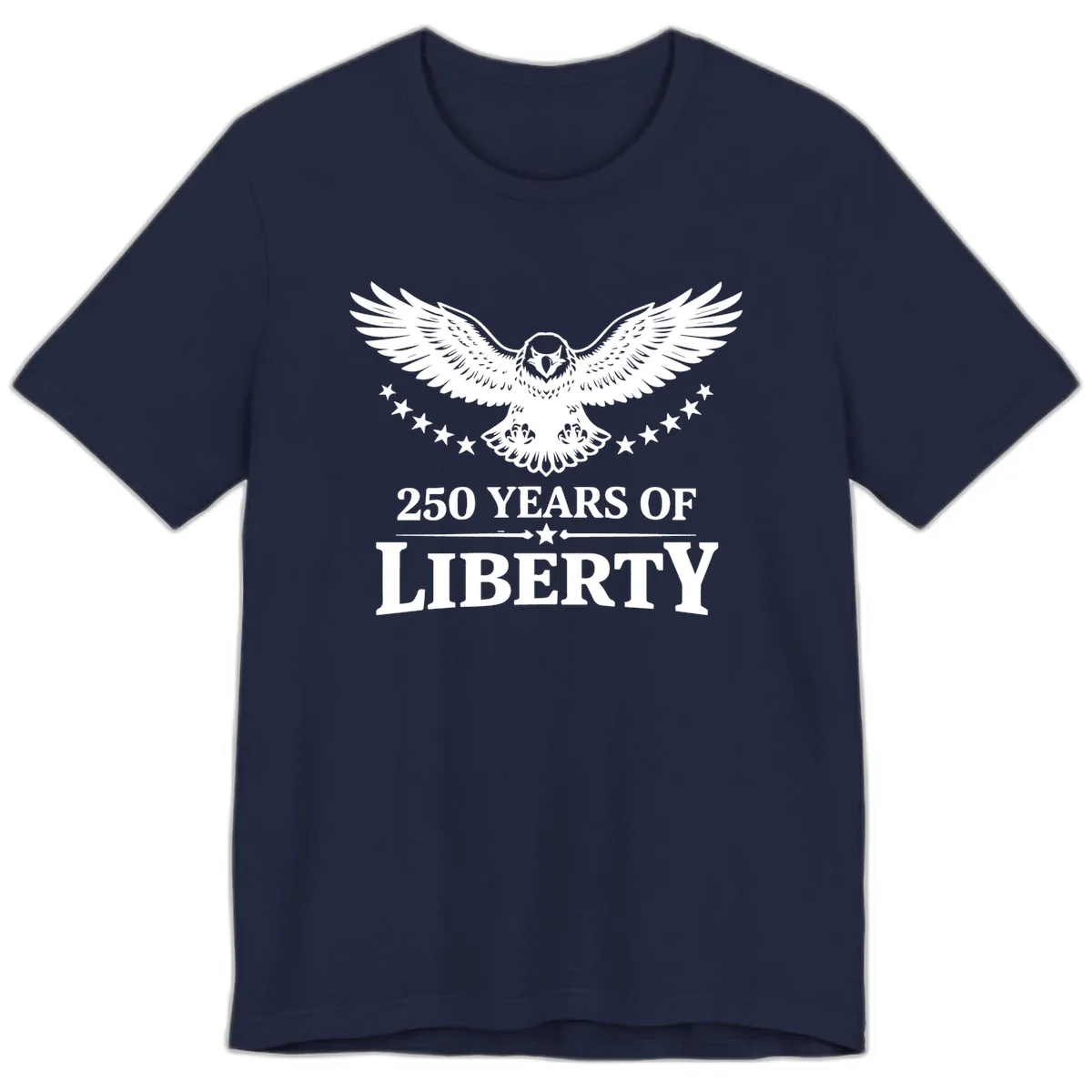 250 Years Of Liberty Eagle Celebration Premium T-Shirt in Navy
