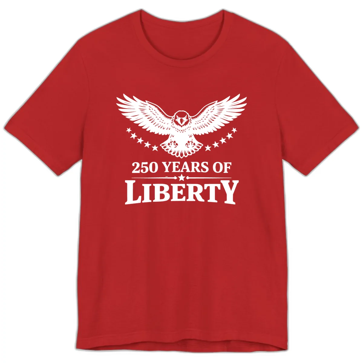 250 Years Of Liberty Eagle Celebration Premium T-Shirt in Red