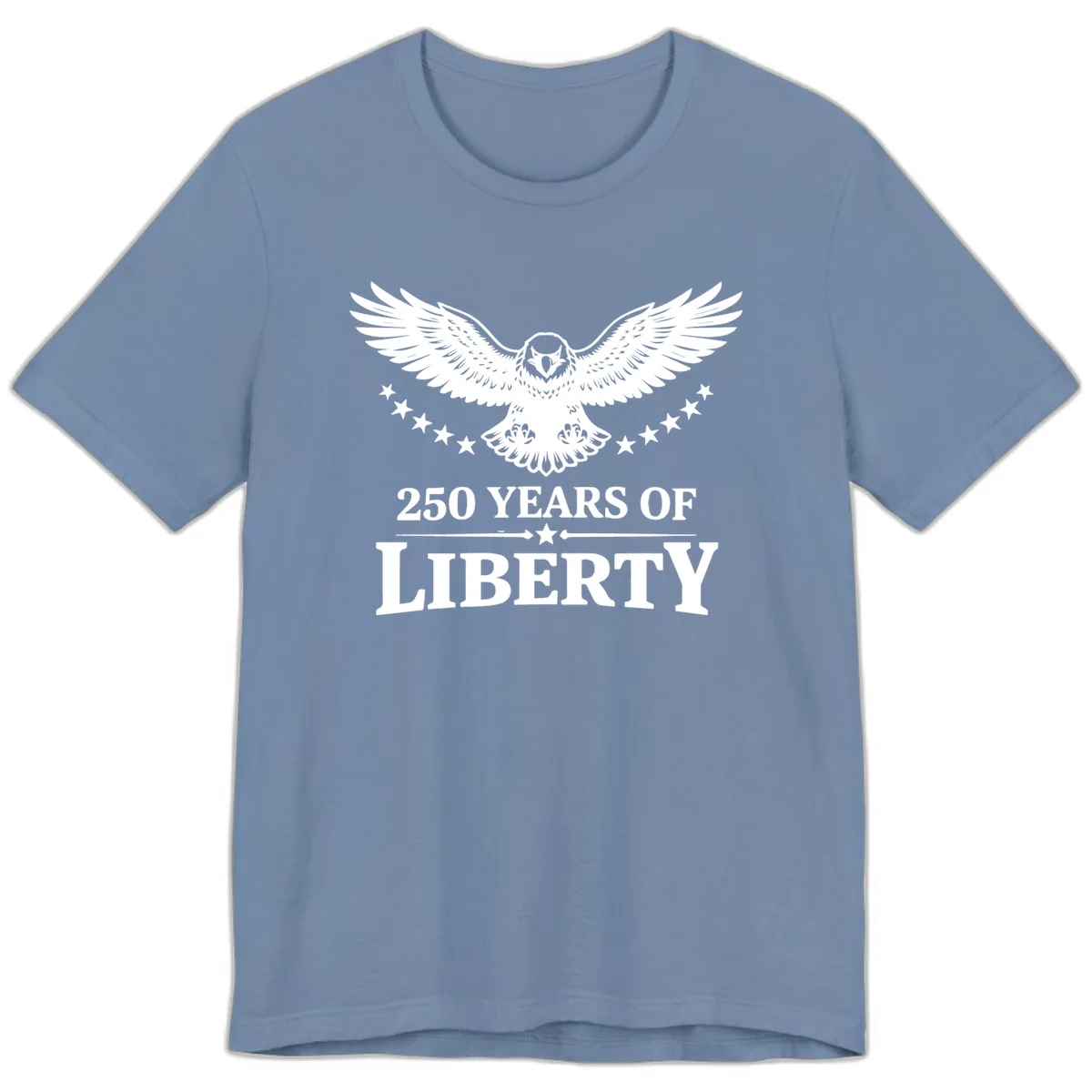 250 Years Of Liberty Eagle Celebration Premium T-Shirt in Steel Blue
