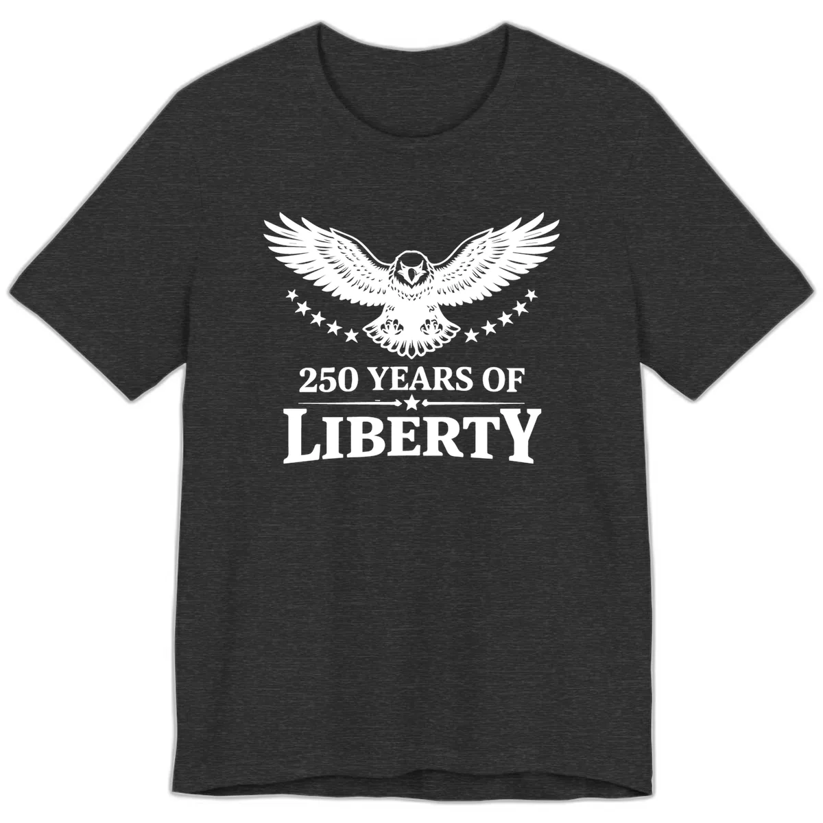 250 Years Of Liberty Eagle Celebration Premium T-Shirt in Dark Grey Heather