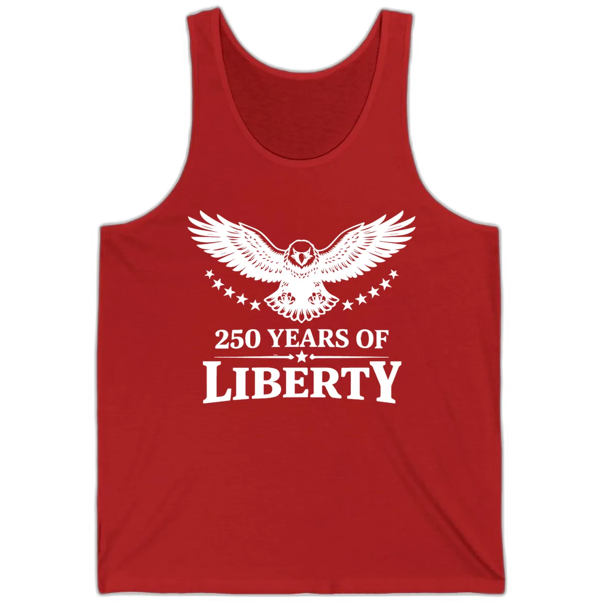 250 Years Of Liberty Eagle Celebration Tank in Red