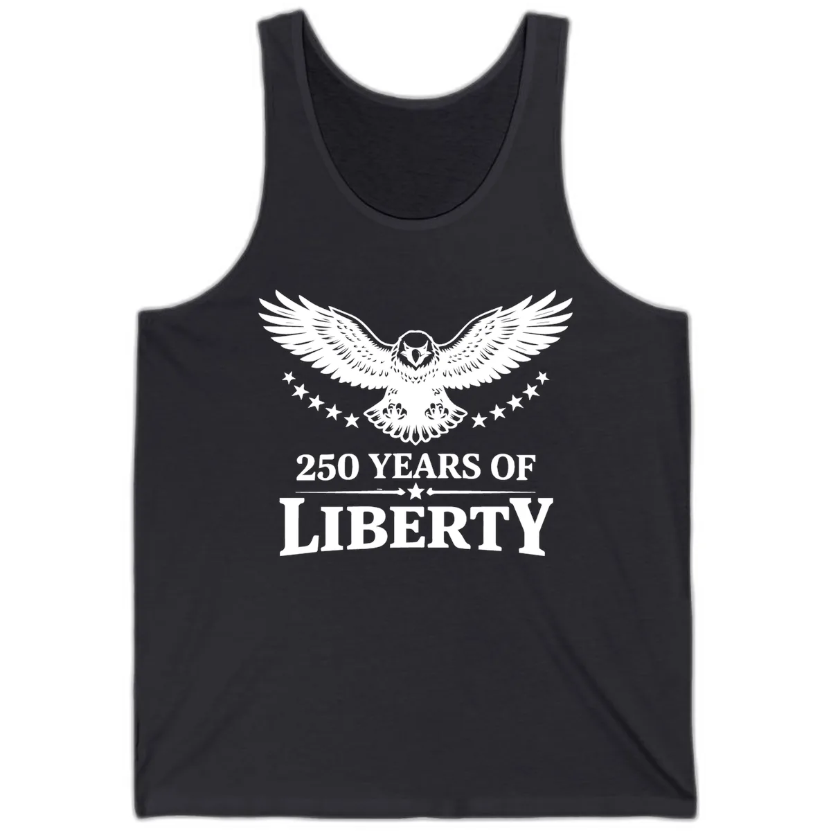250 Years Of Liberty Eagle Celebration Tank in Dark Grey