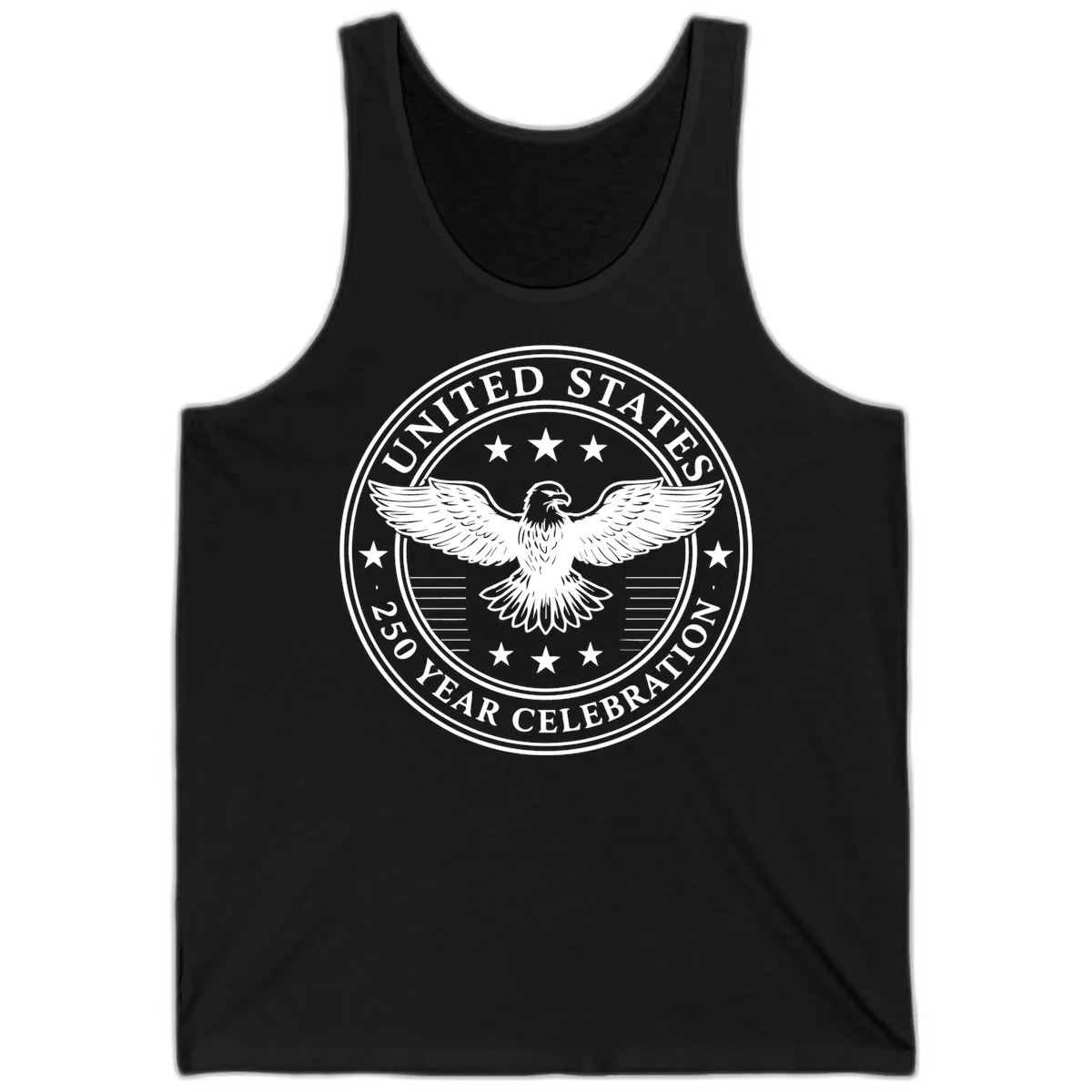 United States 250 Year Celebration Emblem Tank in Black