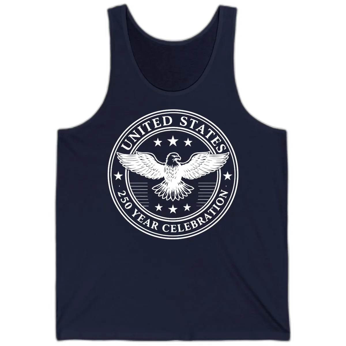 United States 250 Year Celebration Emblem Tank in Navy