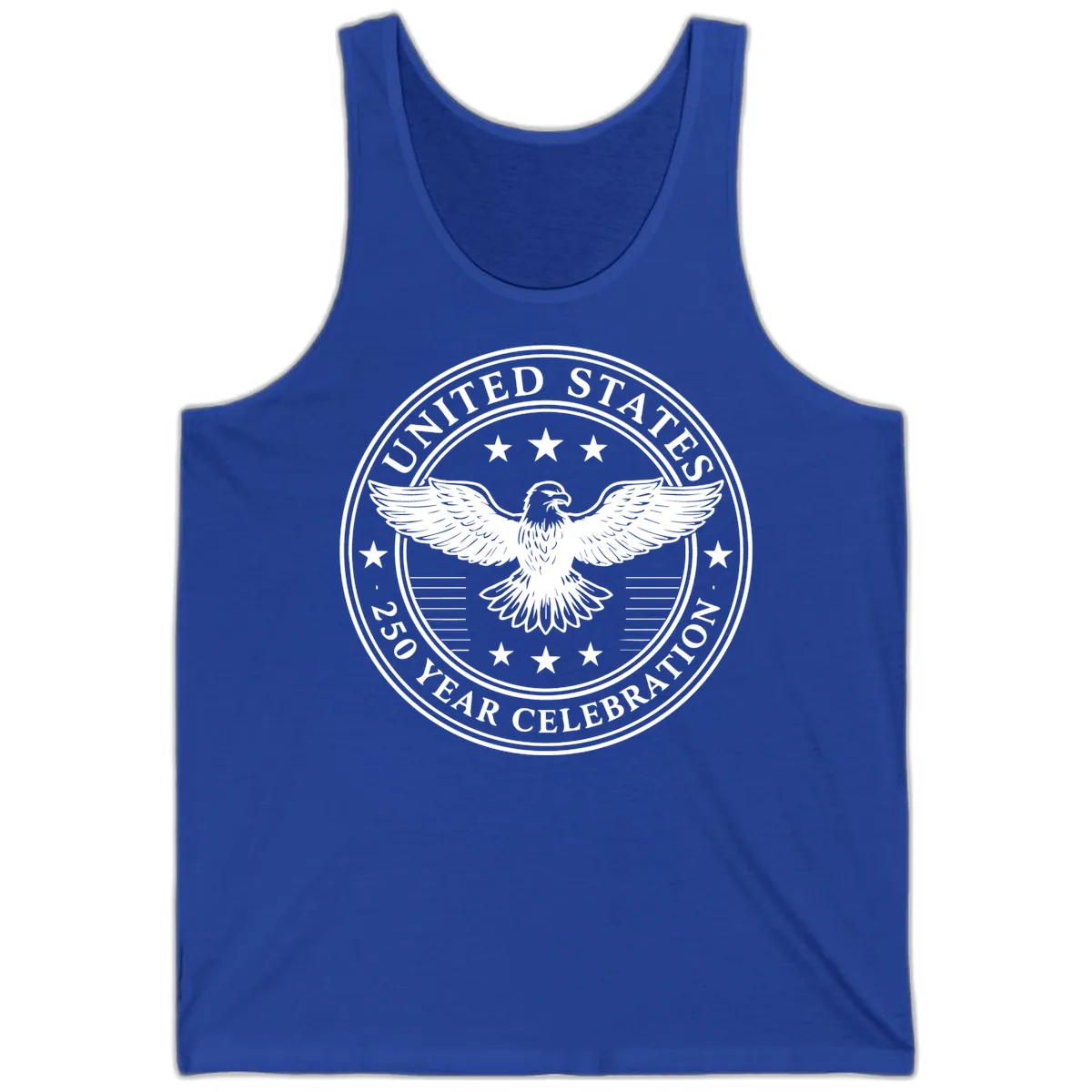 United States 250 Year Celebration Emblem Tank in True Royal