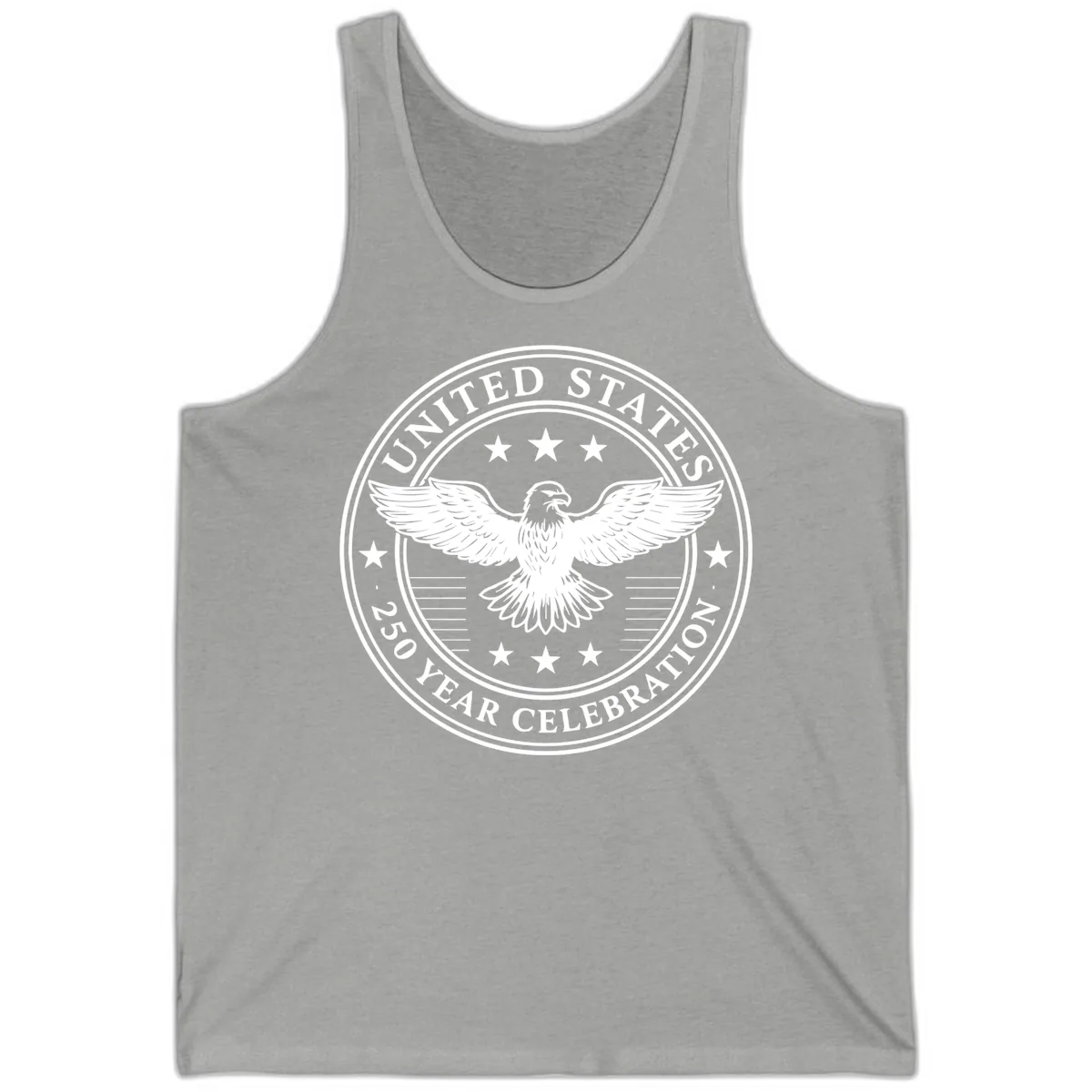 United States 250 Year Celebration Emblem Tank in Athletic Heather