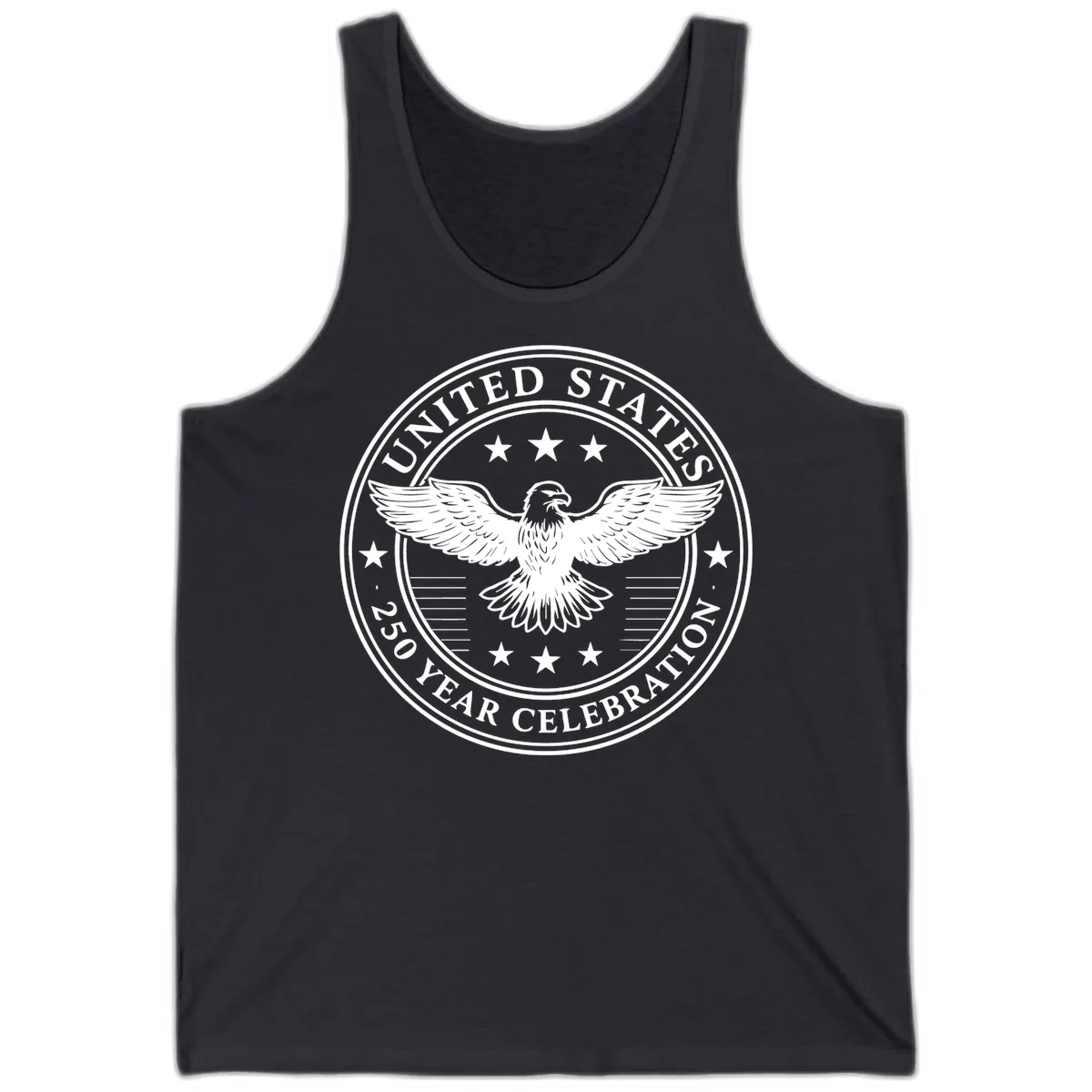 United States 250 Year Celebration Emblem Tank in Dark Grey