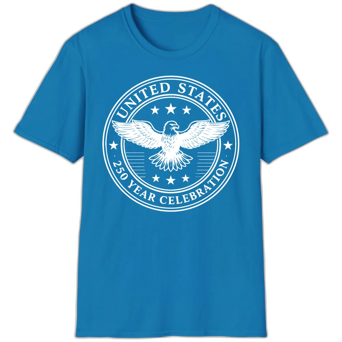 United States 250 Year Celebration Emblem T-Shirt in Sapphire