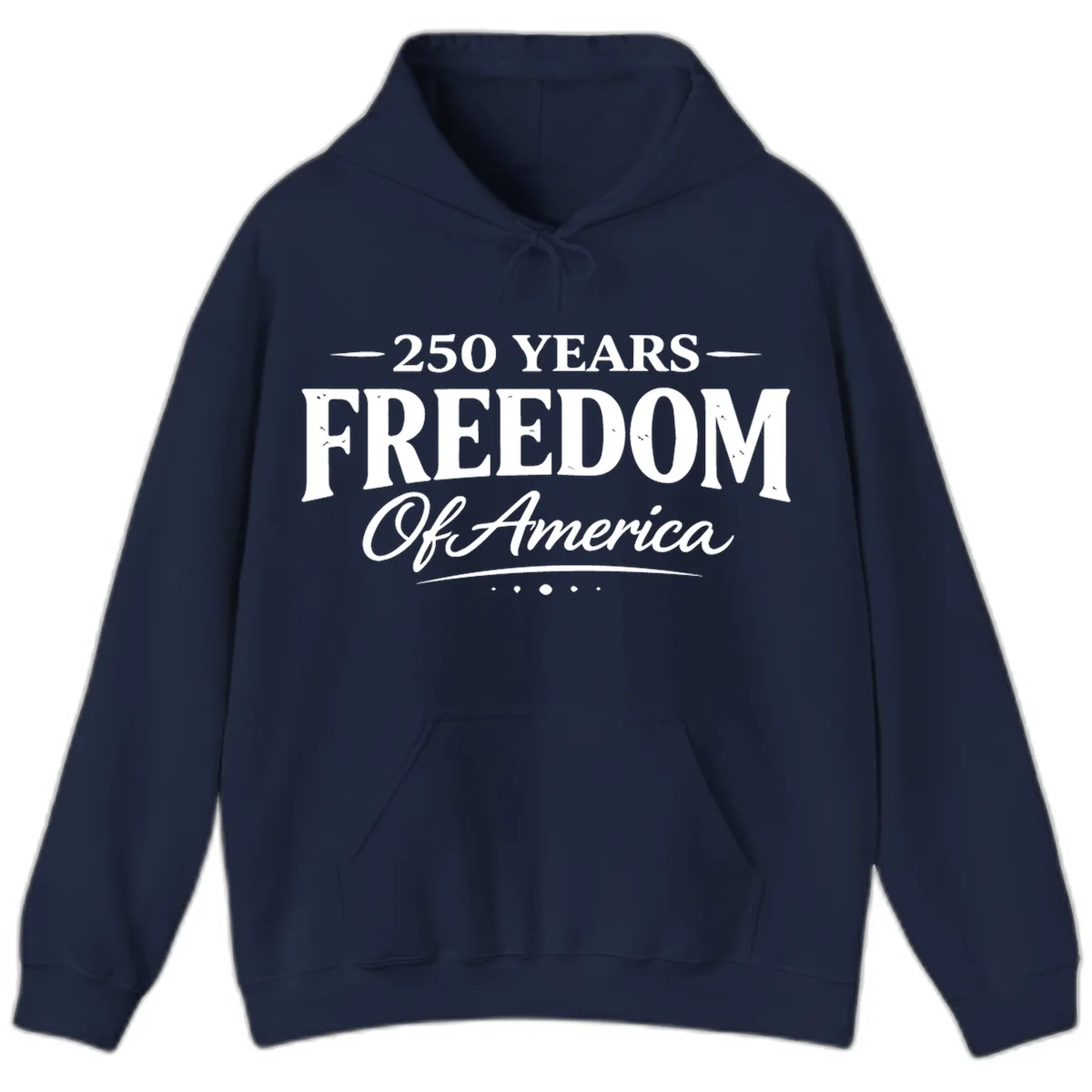 250 Years Freedom Of America Hoodie in Navy