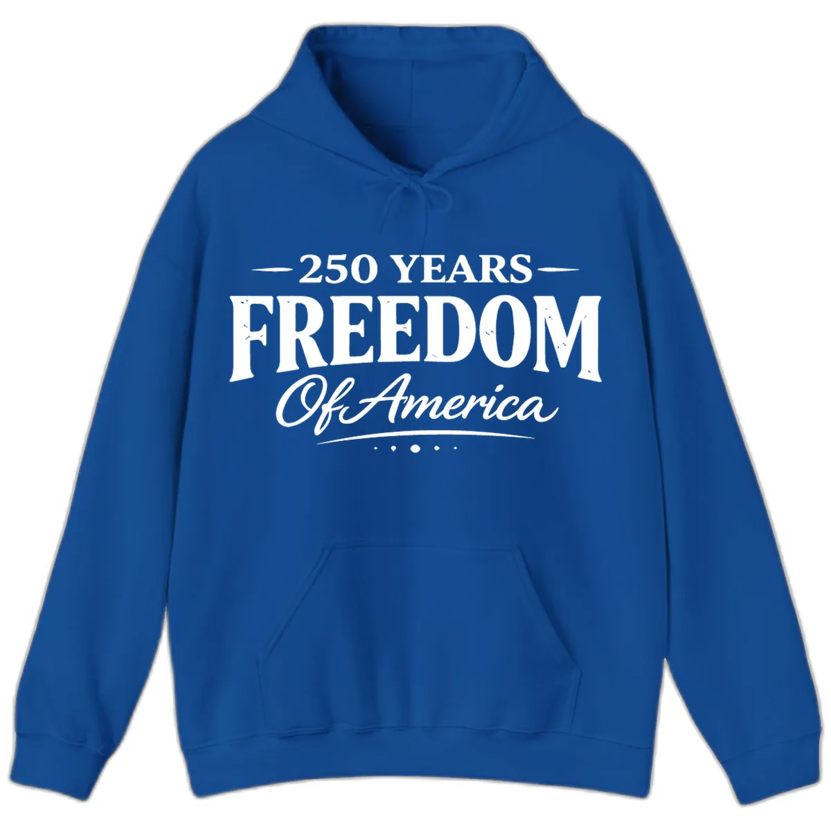 250 Years Freedom Of America Hoodie in Royal