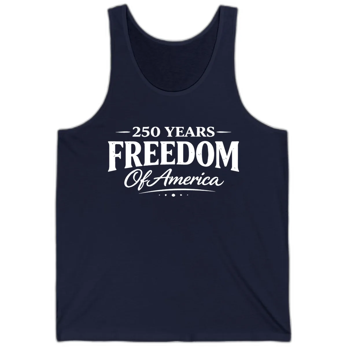 250 Years Freedom Of America Tank in Navy