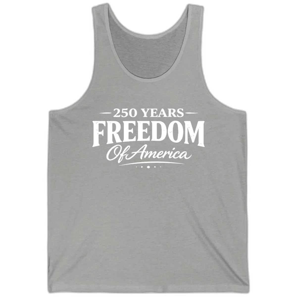250 Years Freedom Of America Tank in Athletic Heather