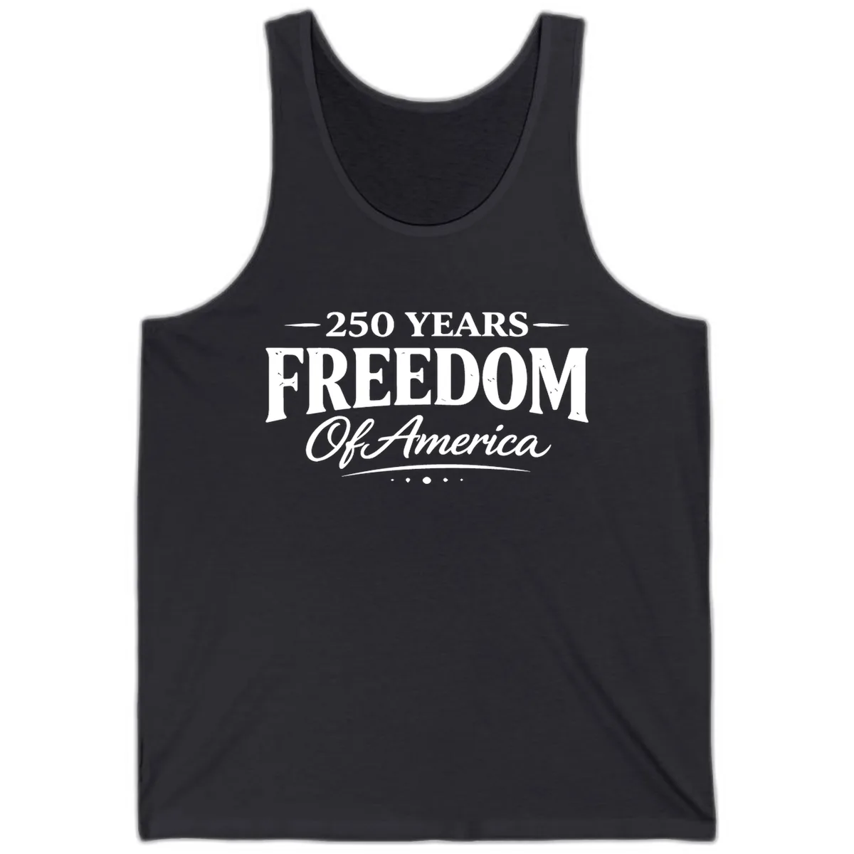 250 Years Freedom Of America Tank in Dark Grey