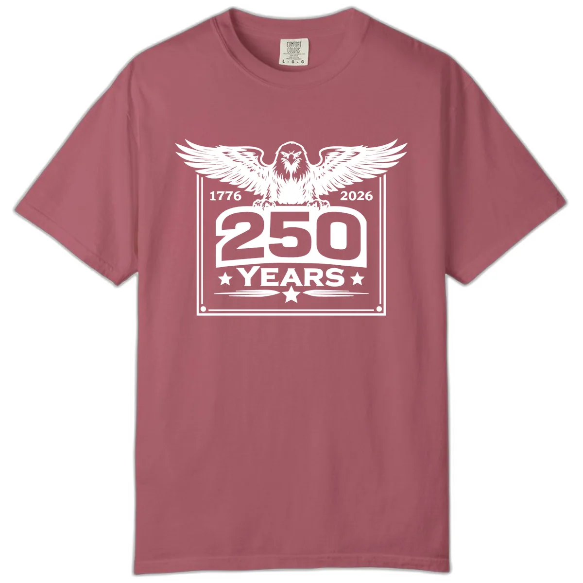 America's 250th Anniversary Celebration Comfort Color in Crimson