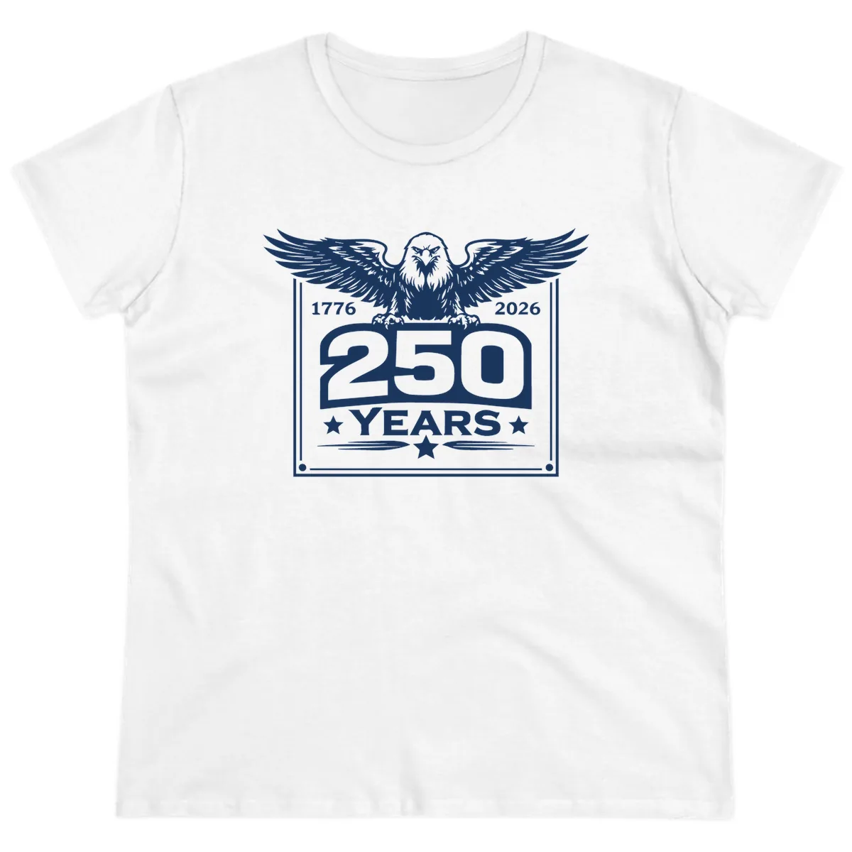 America's 250th Anniversary Celebration Ladies Tee in White