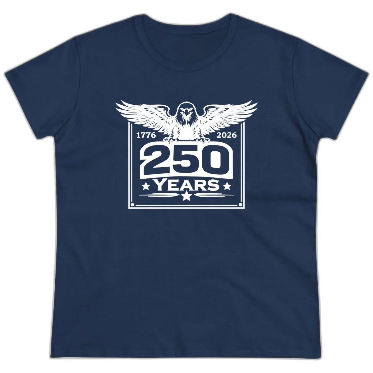 America's 250th Anniversary Celebration Ladies Tee in Navy