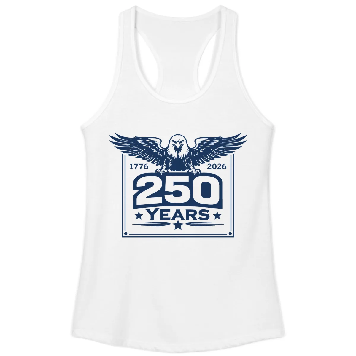 America's 250th Anniversary Celebration Ladies Tank in White