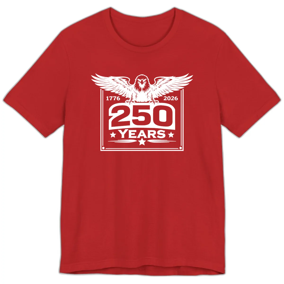 America's 250th Anniversary Celebration Premium T-Shirt in Red