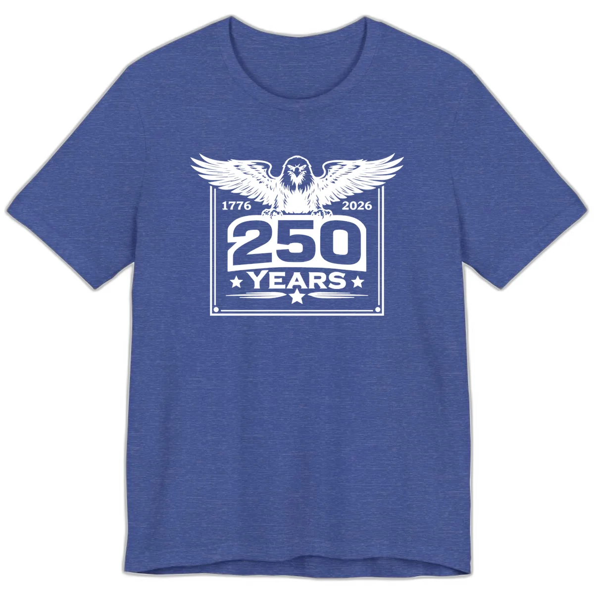 America's 250th Anniversary Celebration Premium T-Shirt in Heather True Royal