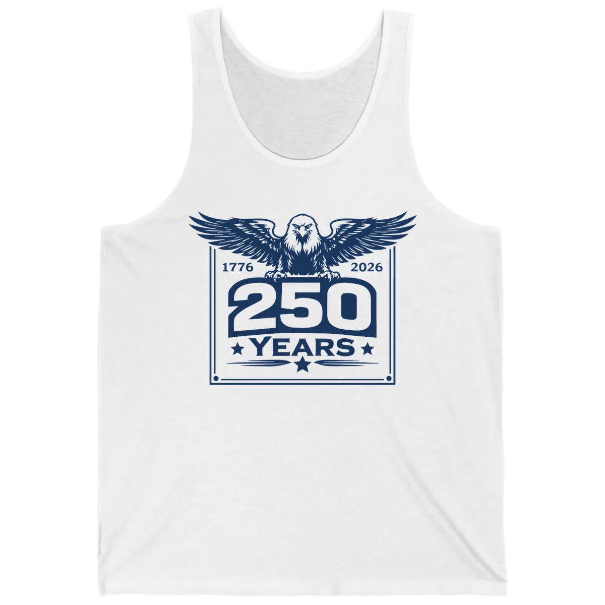 America's 250th Anniversary Celebration Tank in White