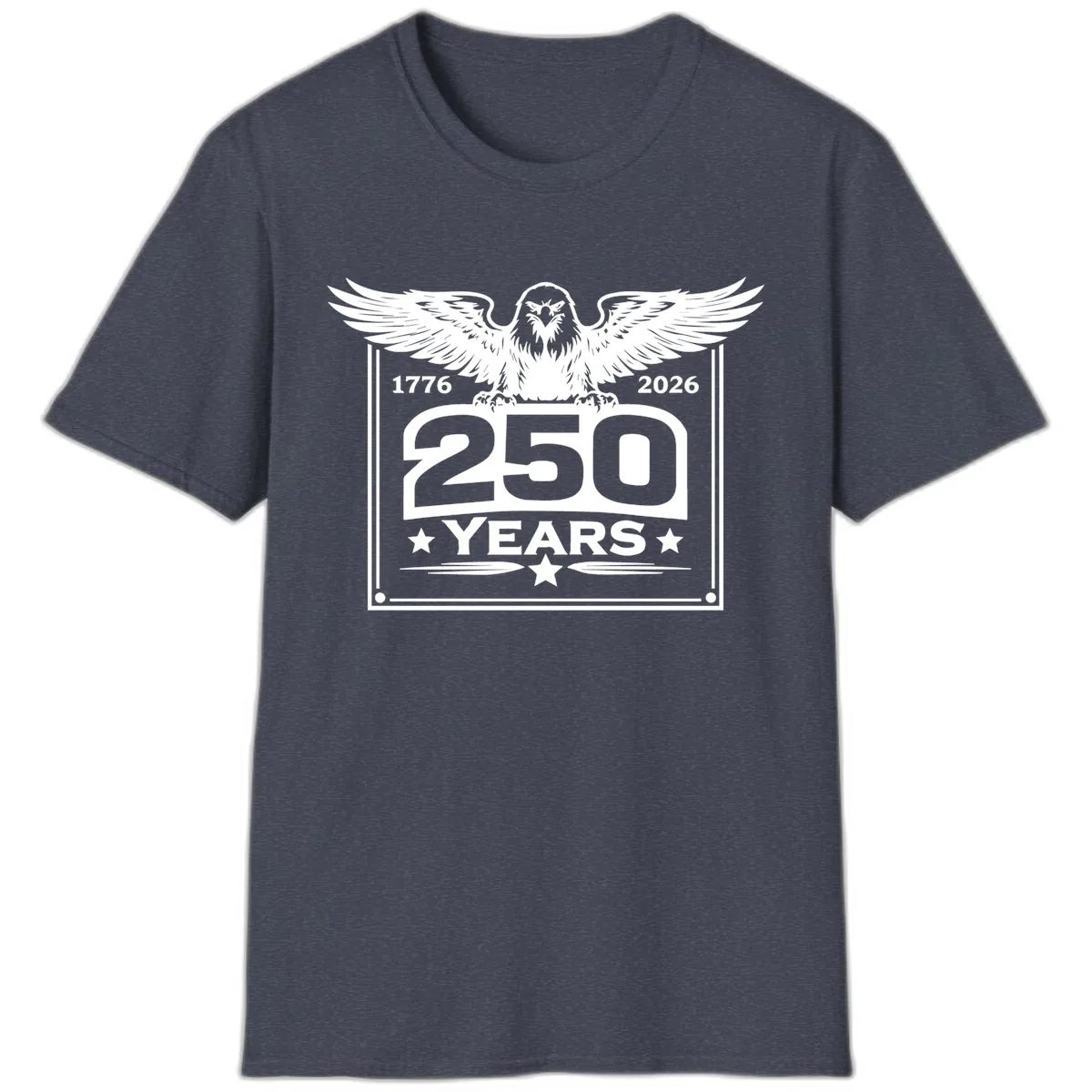America's 250th Anniversary Celebration T-Shirt in Heather Navy