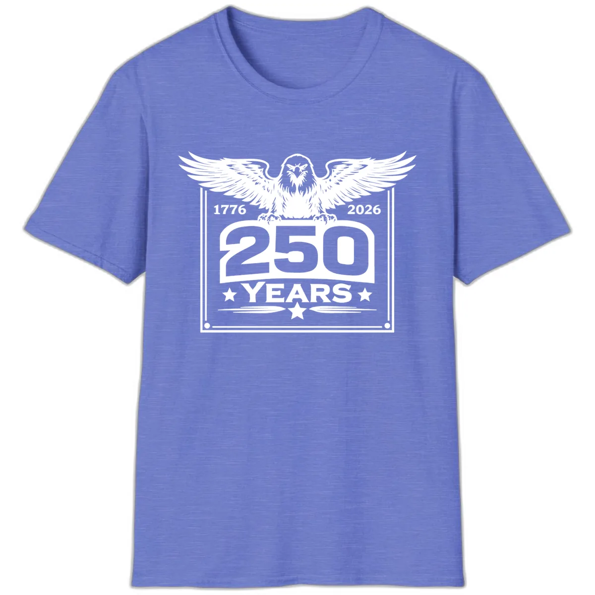 America's 250th Anniversary Celebration T-Shirt in Heather Royal