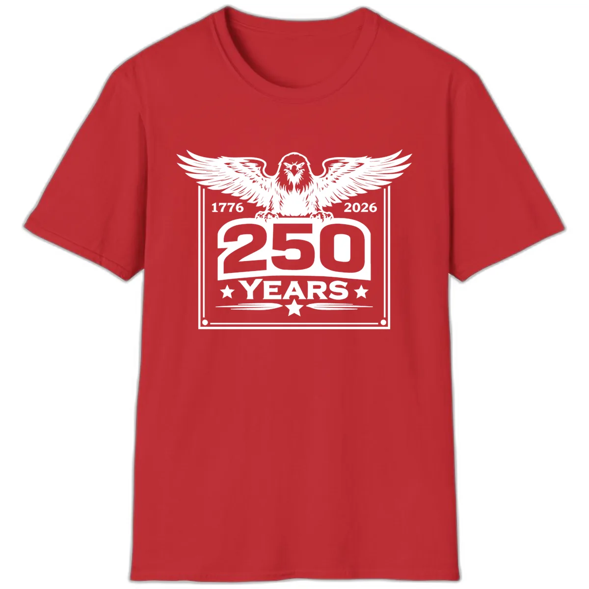 America's 250th Anniversary Celebration T-Shirt in Red