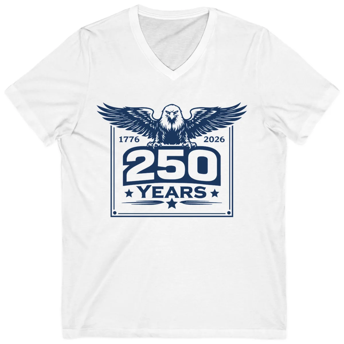 America's 250th Anniversary Celebration V-Neck in White