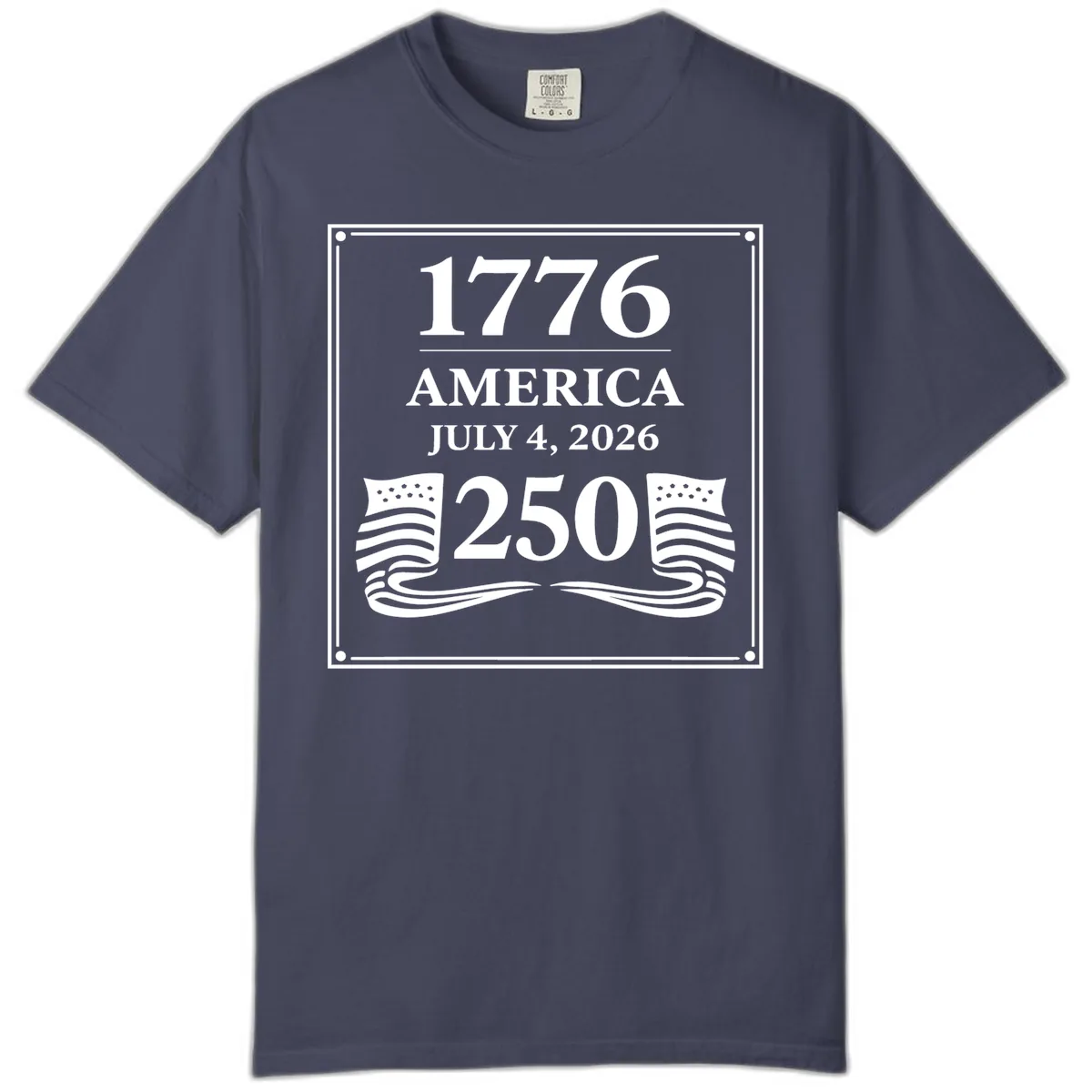 America 250th Anniversary Celebration Comfort Color in Denim