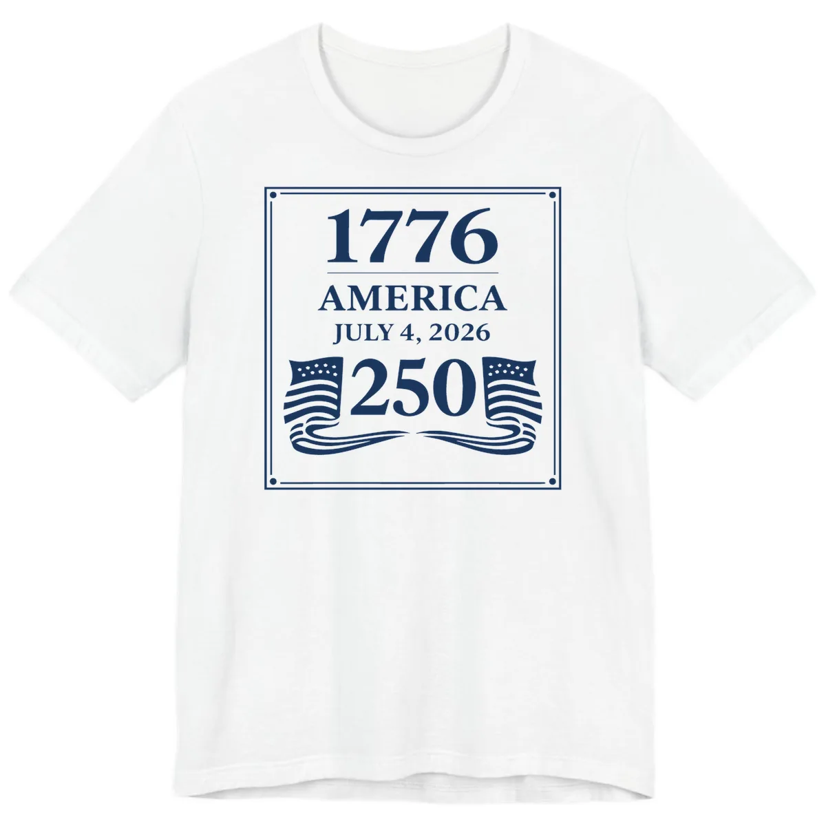 America 250th Anniversary Celebration Premium T-Shirt in White