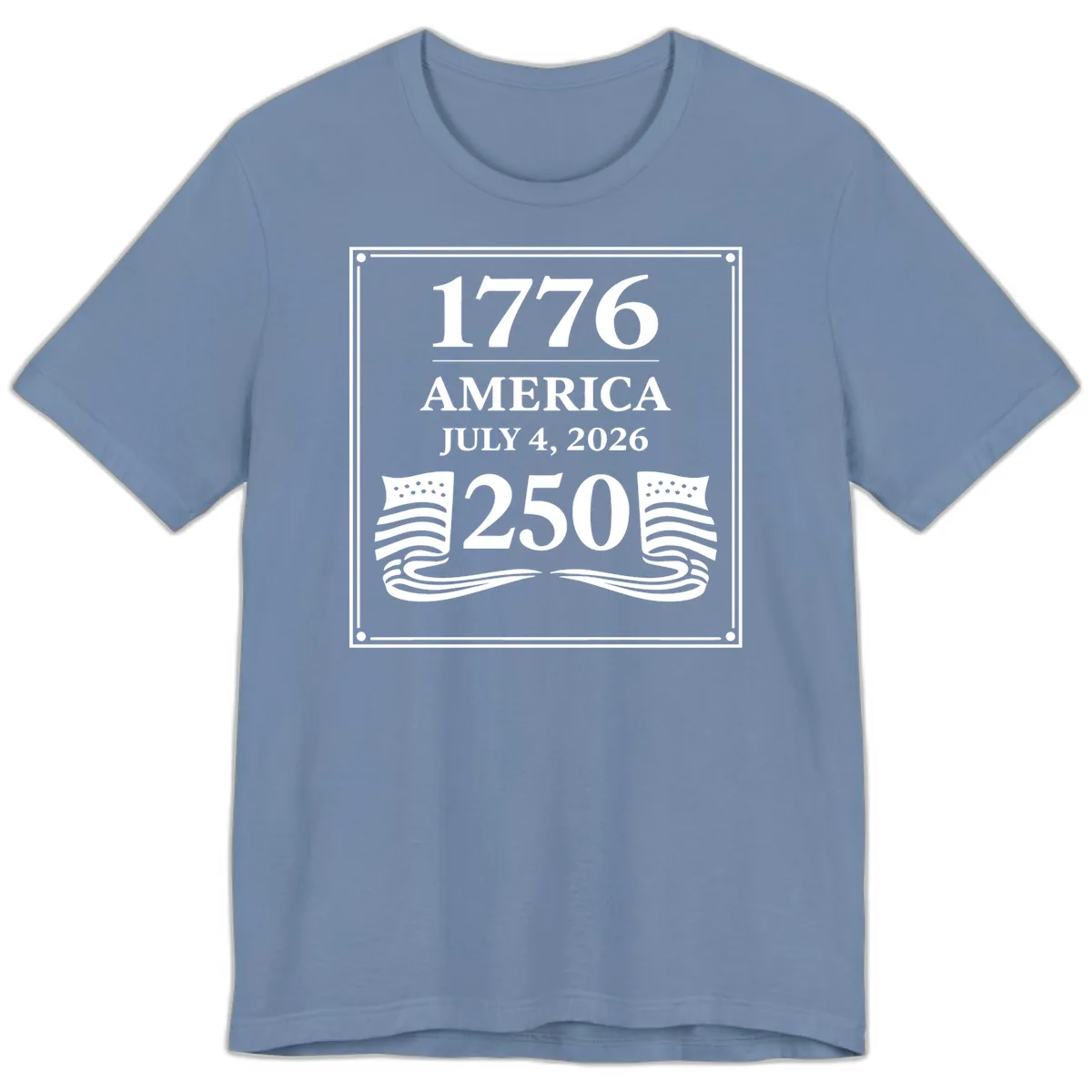 America 250th Anniversary Celebration Premium T-Shirt in Steel Blue