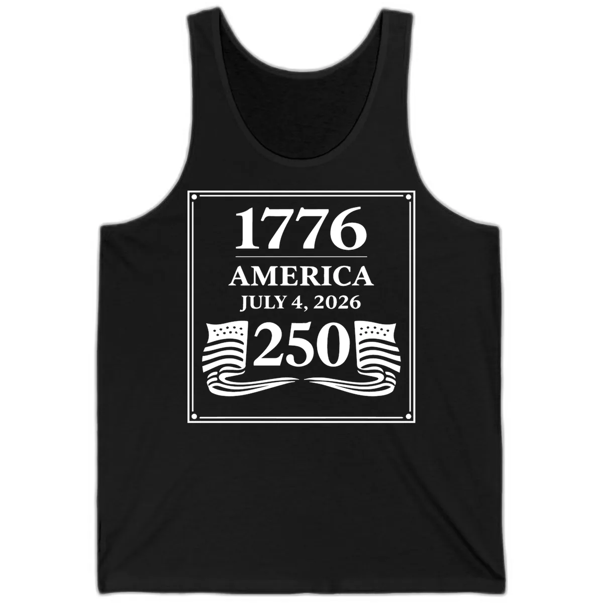 America 250th Anniversary Celebration Tank in Black