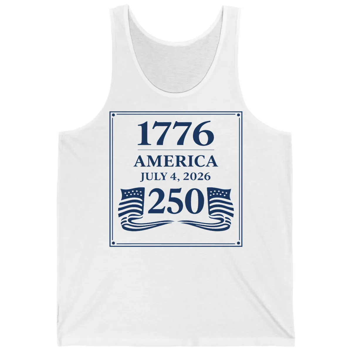 America 250th Anniversary Celebration Tank in White