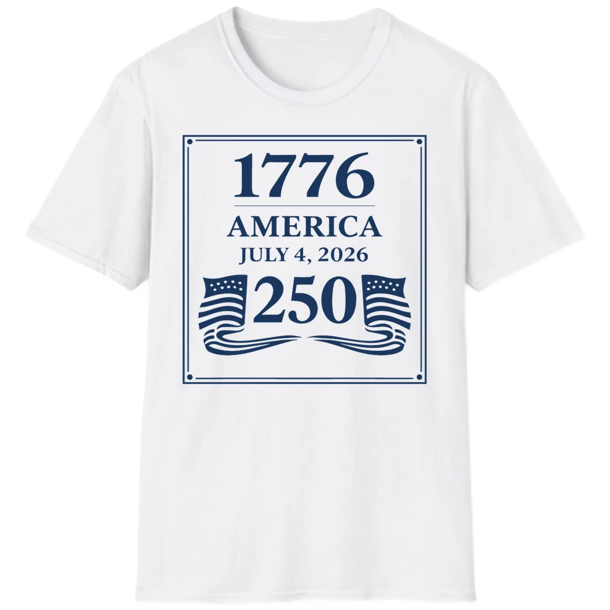 America 250th Anniversary Celebration T-Shirt in White