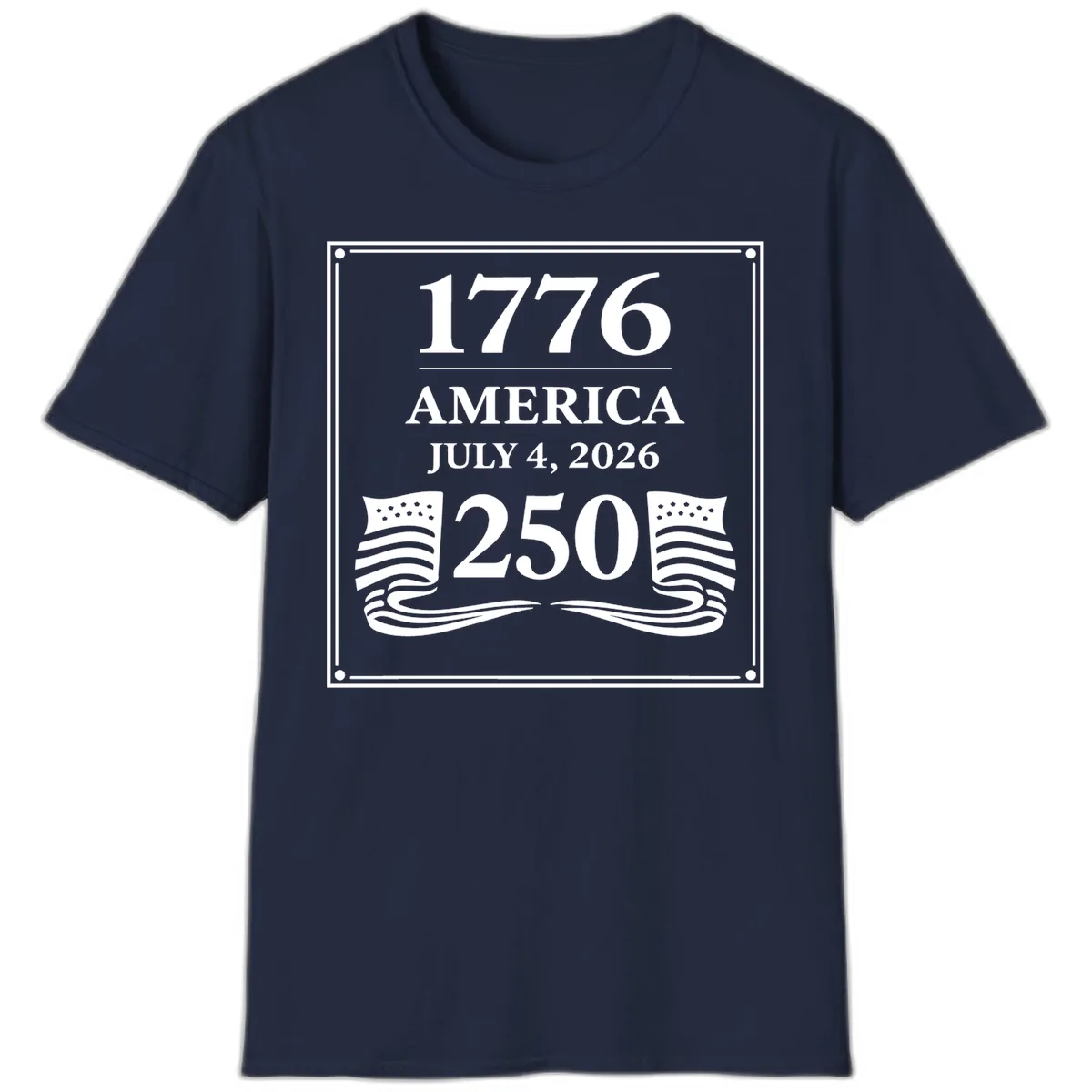 America 250th Anniversary Celebration T-Shirt in Navy