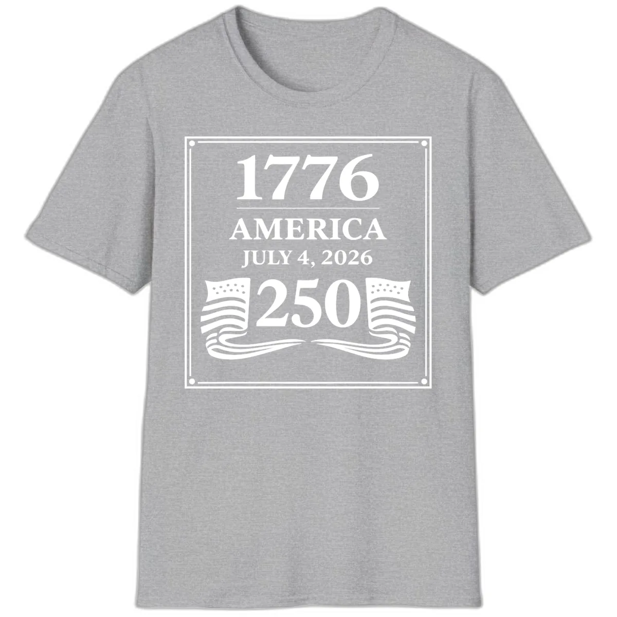 America 250th Anniversary Celebration T-Shirt in Sport Grey