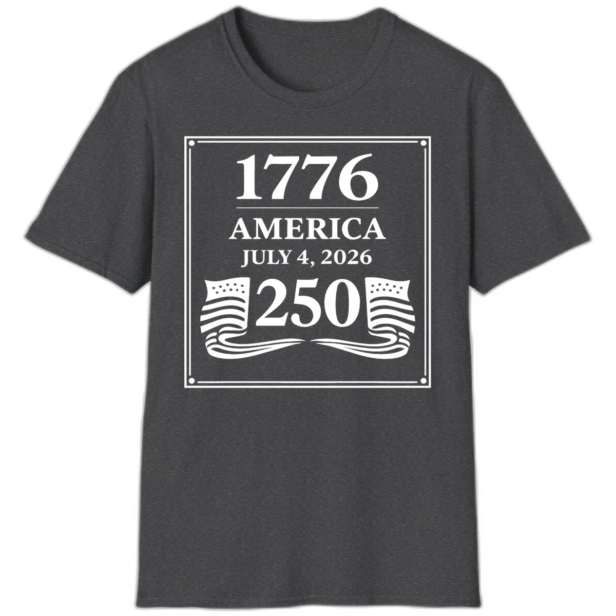America 250th Anniversary Celebration T-Shirt in Dark Heather