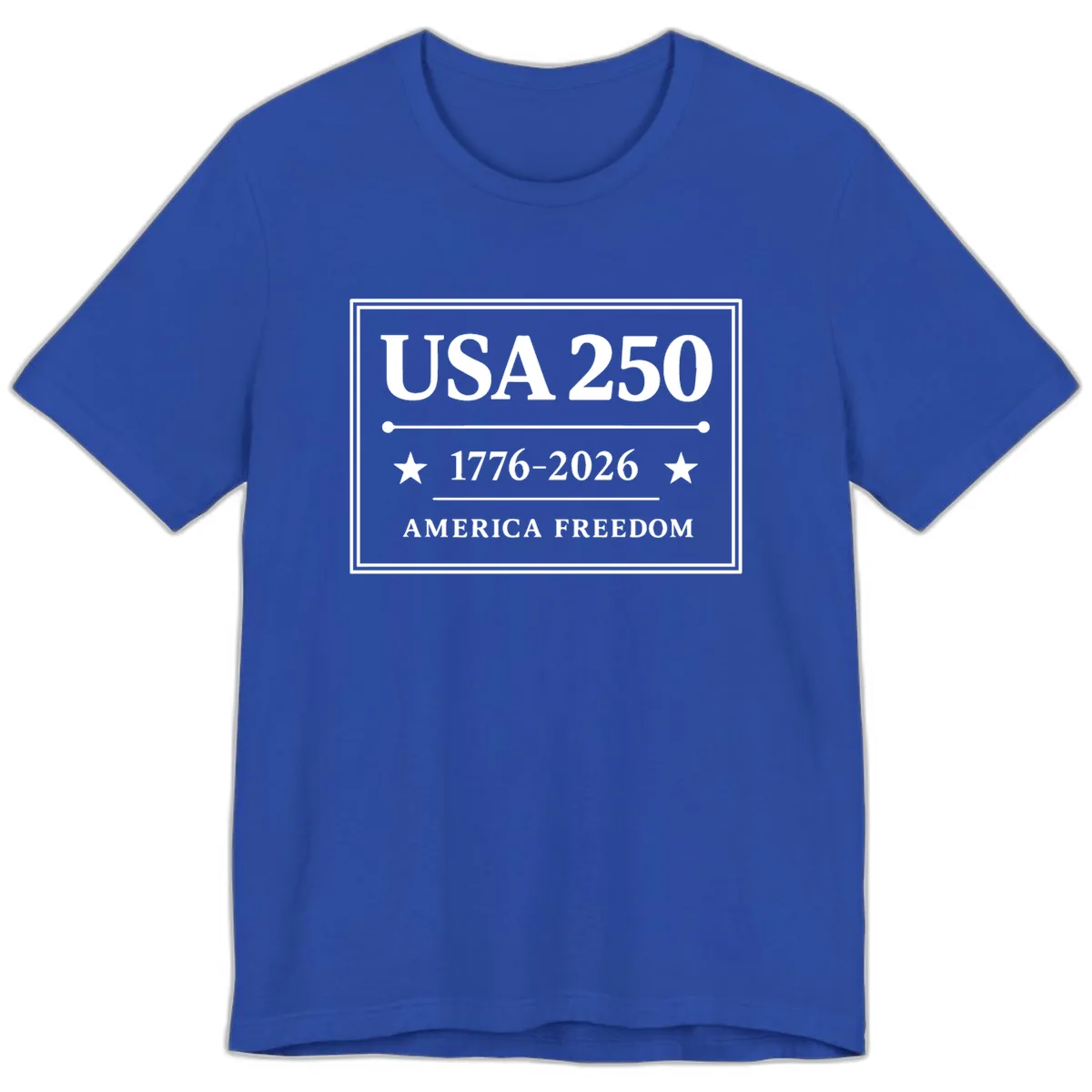USA 250 America Freedom Celebration Premium T-Shirt in True Royal