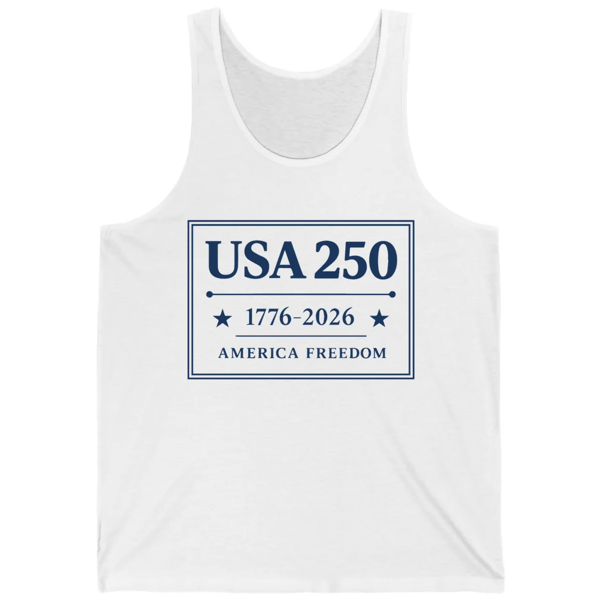 USA 250 America Freedom Celebration Tank in White