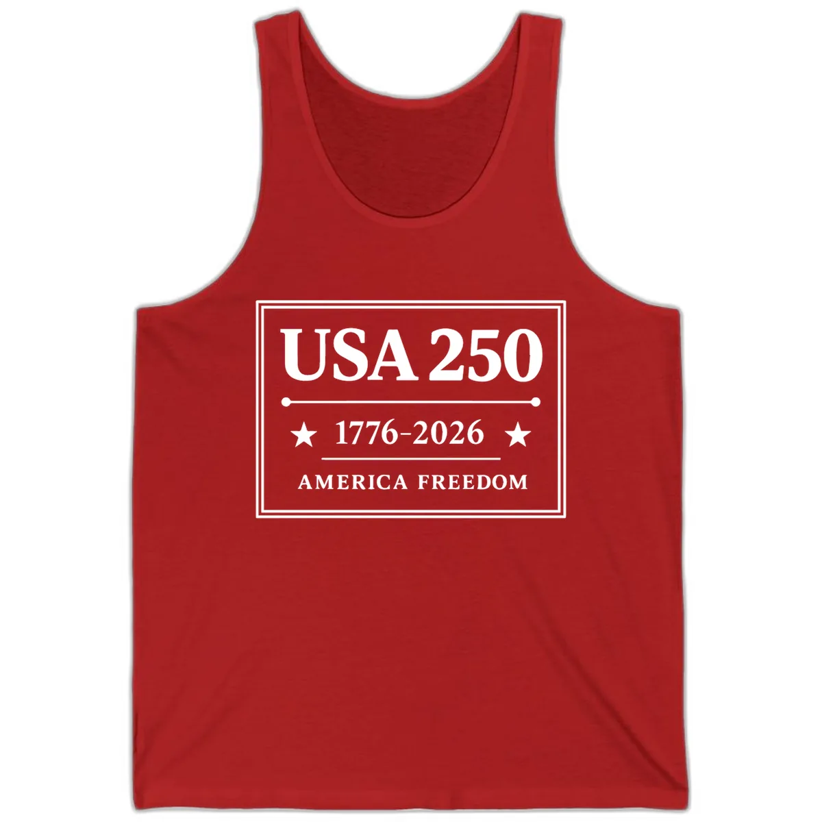USA 250 America Freedom Celebration Tank in Red
