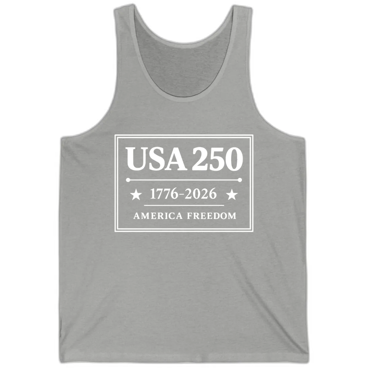 USA 250 America Freedom Celebration Tank in Athletic Heather