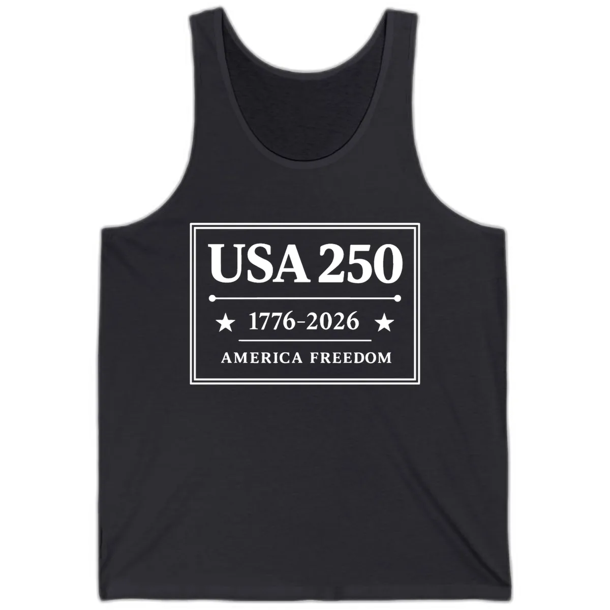 USA 250 America Freedom Celebration Tank in Dark Grey